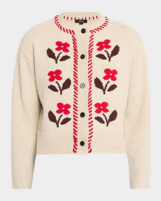 Mavie Floral Heritage Cardigan